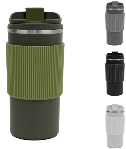 TELEIOS - Double Wall Corporate Tumbler with Silicon Grip